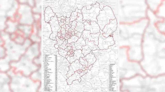 Proposed constituency map