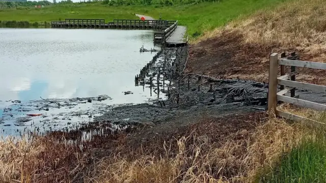 Fire damage at The Avenue Washlands