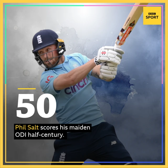 Phil Salt half-century graphic