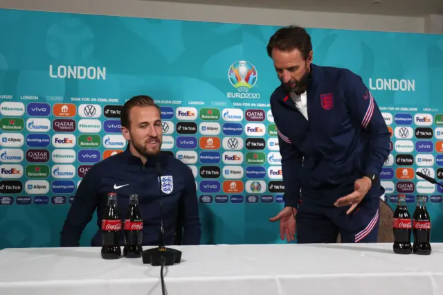 Harry Kane and Gareth Southgate