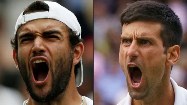 Berrettini and Djokovic