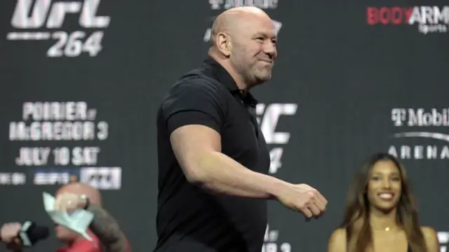 Dana White at the weigh-in for UFC 264