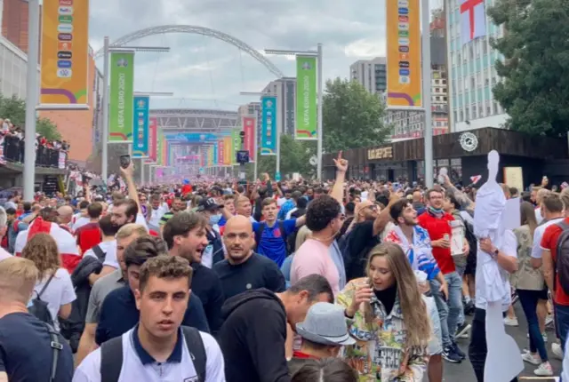 People near Wembley