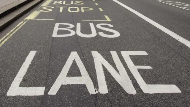 A bus lane