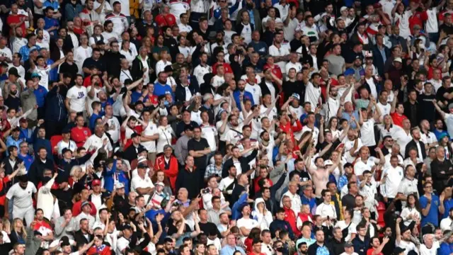 England fans at Wembley