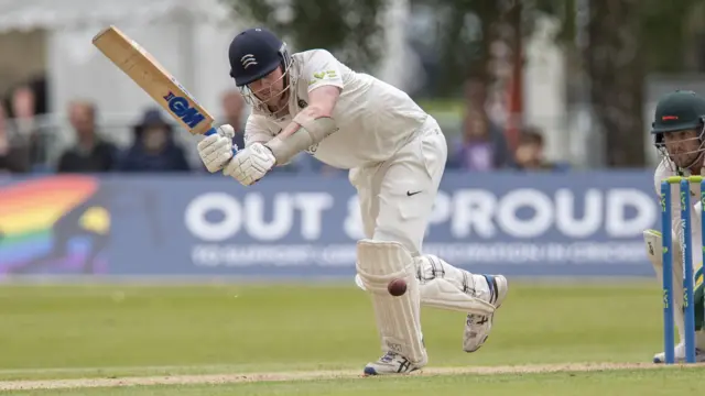 Middlesex opener Sam Robson resumes on 138 not out against Leicestershire