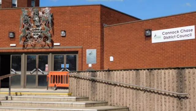 Cannock Chase Council Civic Centre in Beecroft Road, Cannock