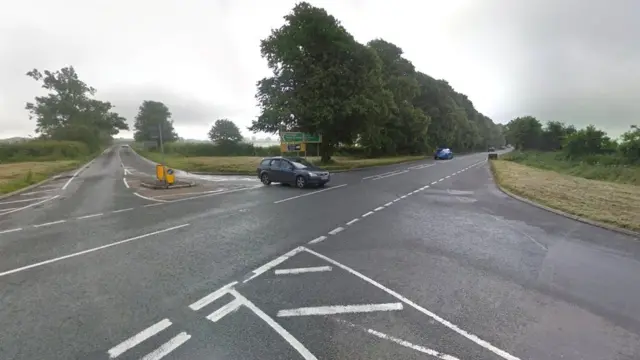 A606 Nottingham Road junction with Six Hills Lane, near Melton Mowbrary, Leicestershire