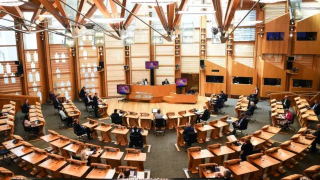 Scottish parliament main chamber