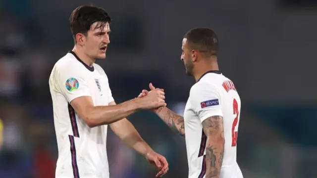 Harry Maguire and Kyle Walker