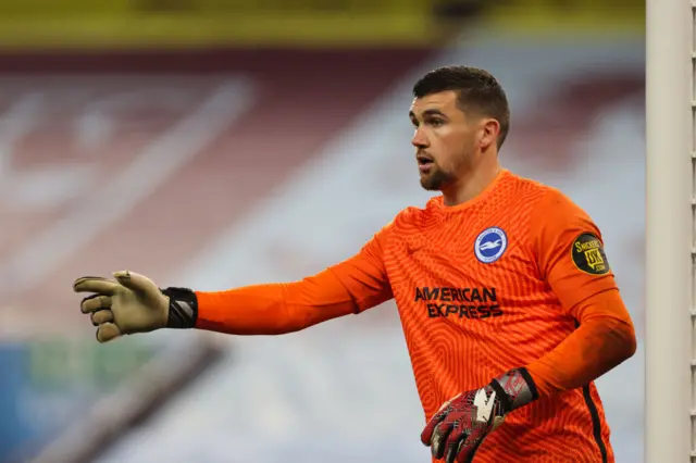 Mat Ryan playing for Brighton