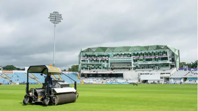 The entire second day's play in the Roses match was washed out in Leeds