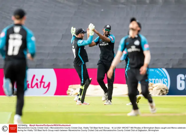 Worcestershire celebrate.