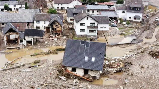 Flood damage in Schuld, Germany