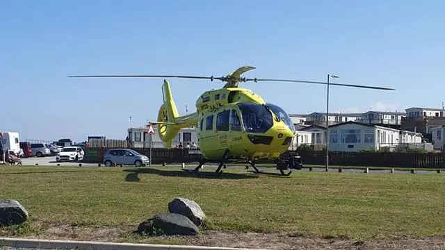 An air ambulance