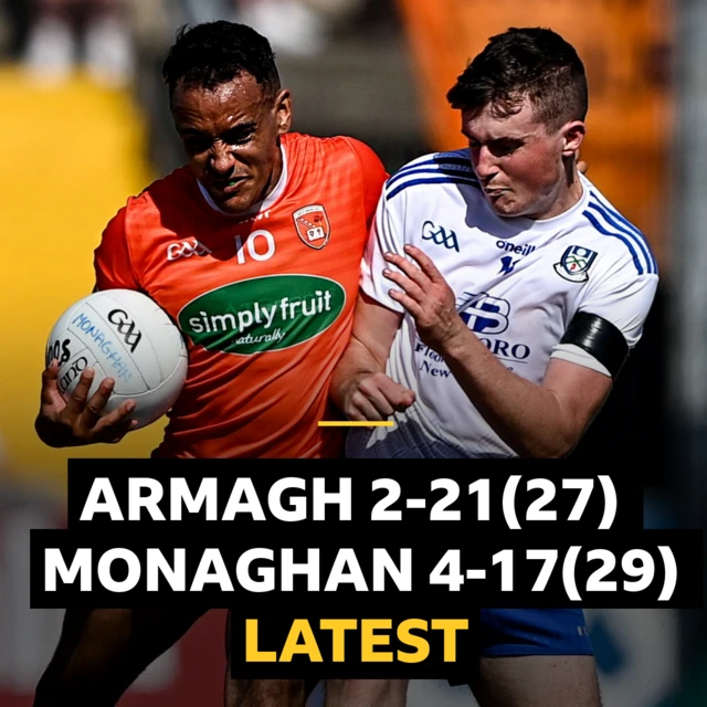 Result : Armagh 2-12 Monaghan 4-17