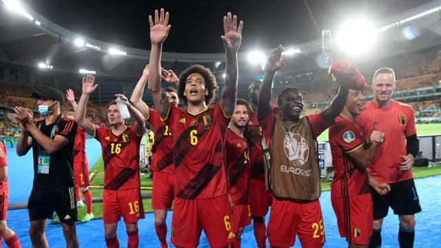 Belgium celebrate