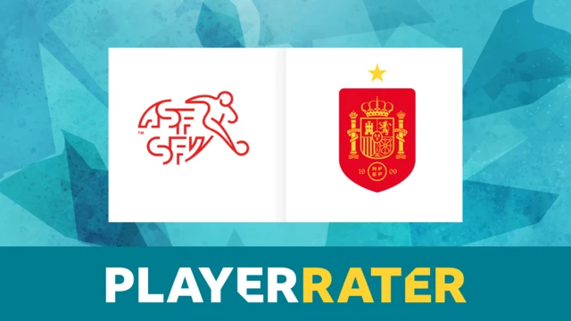 Switzerland v Spain rater graphic