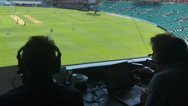 BBC commentary box