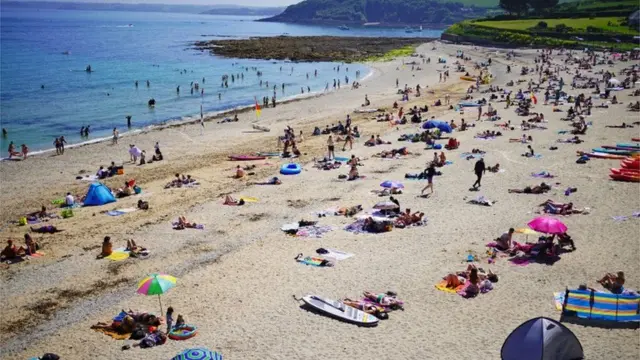 A beach in Cornwall