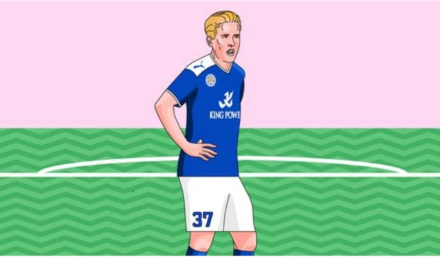 Harry Kane playing for Leicester