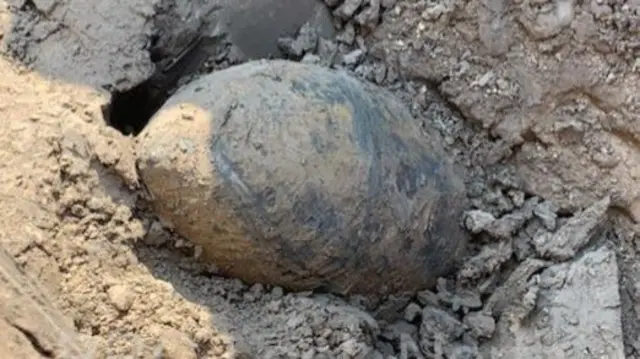 Unexploded WW2 Bomb