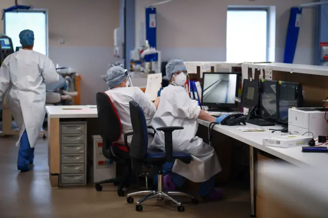 Hospital staff in Airdrie