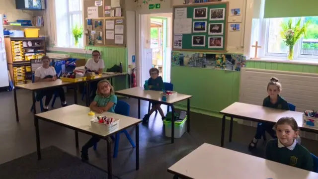 Pupils at Kell Bank primary