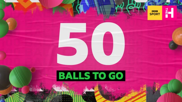 The Hundred graphic - 50 balls to go