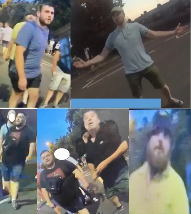 The images of the men police want to speak to