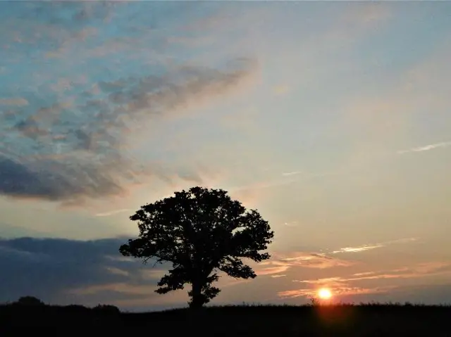 Sunrise in Rushbury, Shropshire