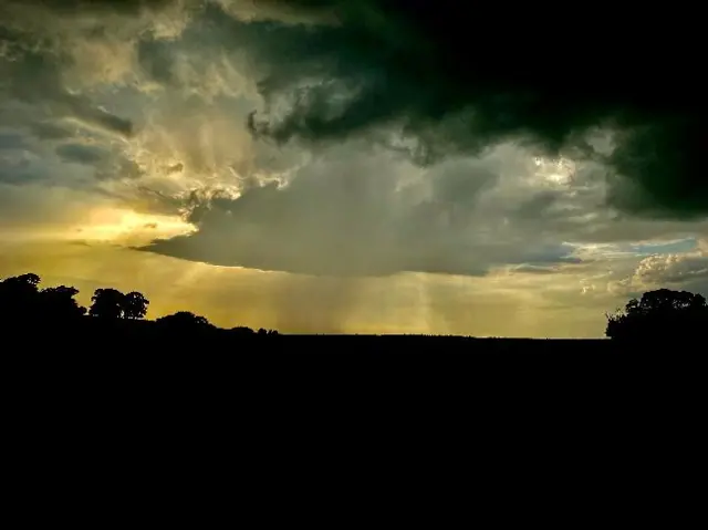 Storm clouds in Enville, Staffordshire