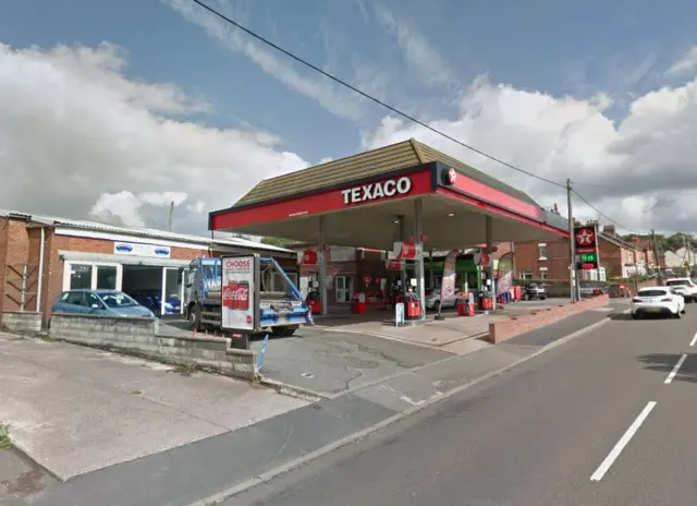 Petrol station, The Green, Cheadle