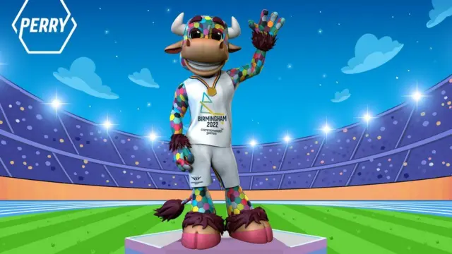 Perry is the official mascot  of the Games