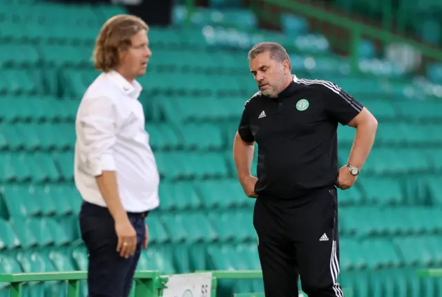 Bo Henriksen and Ange Postecoglou