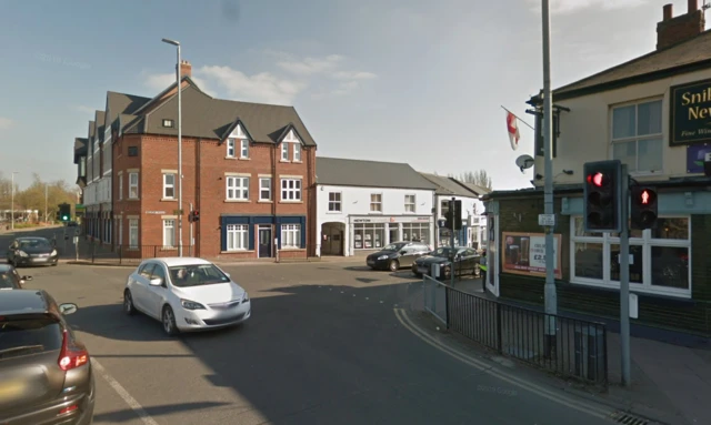 Junction of Belvoir Road and Ashby Road in Coalville