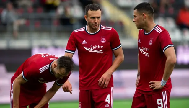 Aberdeen lost 2-0 on the night but progressed after a big win at Pittodrie