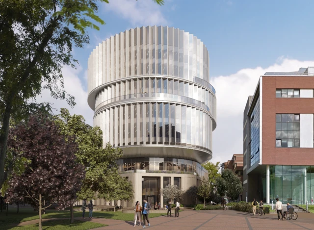 Drawing of planned Aston University building