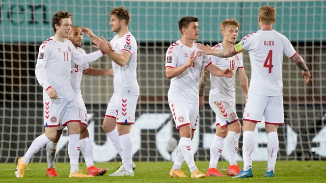 Denmark celebrate