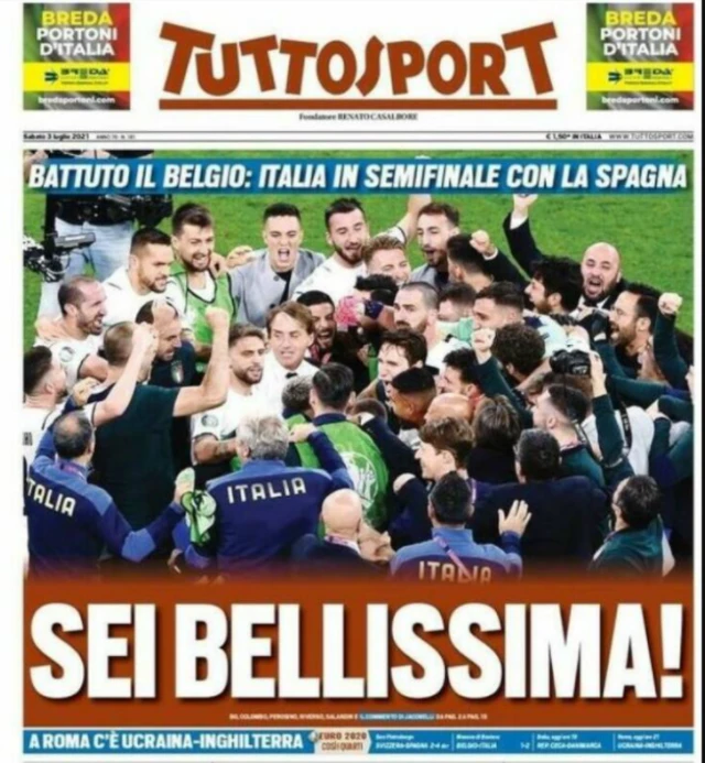 Tuttosport front page