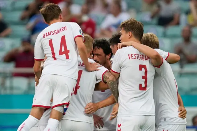 Thomas Delaney scores for Denmark