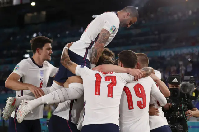 England celebrate