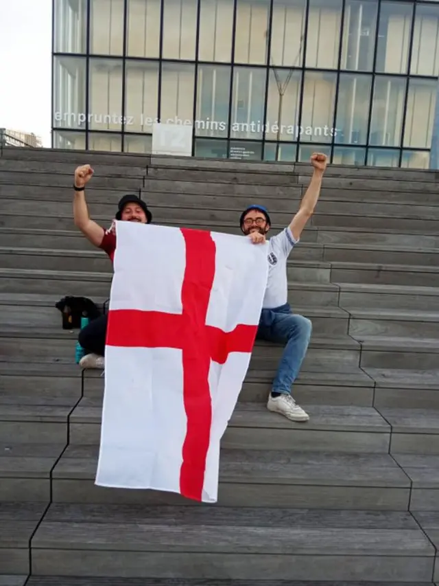 England fans in Paris