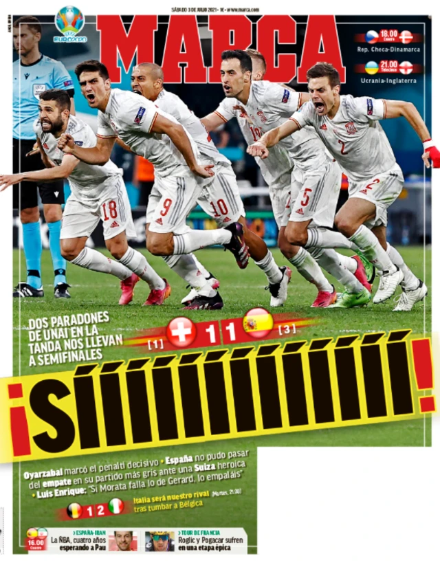 Marca front page