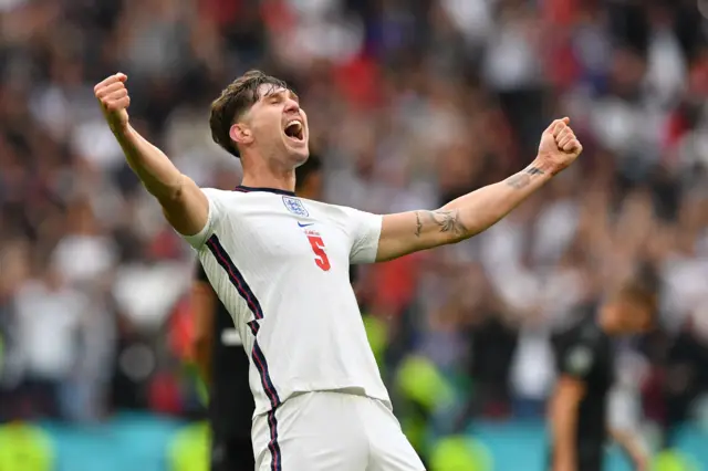 John Stones celebrating