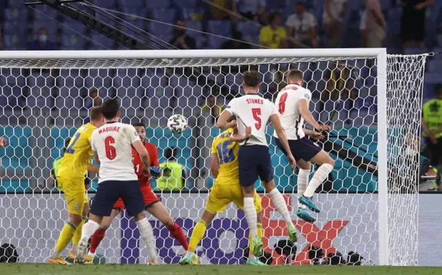 Jordan Henderson scores for England