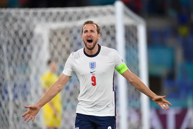 Harry Kane scores for England