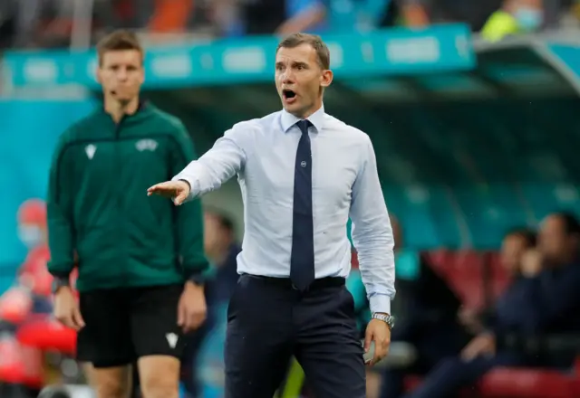 Andriy Shevchenko managing Ukraine