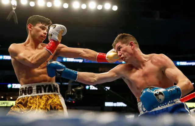 Luke Campbell (right) was stopped by Ryan Garcia in January