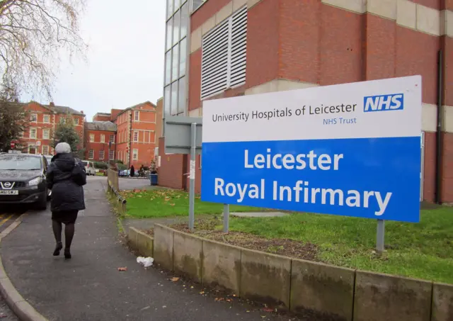 Leicester Royal Infirmary sign